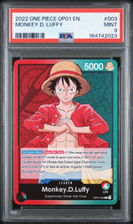 2022 One Piece Romance Dawn Leader Monkey D. Luffy #OP01003 PSA 9