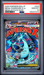 2025 Pokemon Mega Dream Ex High Class Expansion Japanese Mega Attack Rare Mega Charizard X Ex #223 PSA 10
