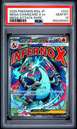 2025 Pokemon Mega Dream Ex High Class Expansion Japanese Mega Attack Rare Mega Charizard X Ex #223 PSA 10
