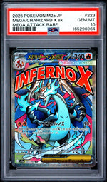 2025 Pokemon Mega Dream Ex High Class Expansion Japanese Mega Attack Rare Mega Charizard X Ex #223 PSA 10