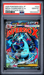 2025 Pokemon Mega Dream Ex High Class Expansion Japanese Mega Attack Rare Mega Charizard X Ex #223 PSA 10