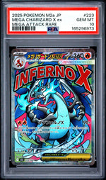 2025 Pokemon Mega Dream Ex High Class Expansion Japanese Mega Attack Rare Mega Charizard X Ex #223 PSA 10