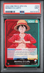2022 One Piece Romance Dawn Leader Monkey D. Luffy #OP01003 PSA 9