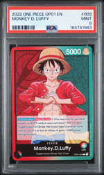 2022 One Piece Romance Dawn Leader Monkey D. Luffy #OP01003 PSA 9
