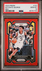 2023 Panini Prizm Red Prizm Keyonte George #127 /299 PSA 10
