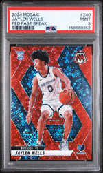 2024 Panini Mosaic Red Fast Break Jaylen Wells #240 /99 PSA 9