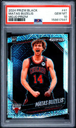 2024 Panini Prizm Black Mojo Prizm Matas Buzelis #41 /25 PSA 10