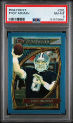 1994 Finest Troy Aikman #202 PSA 8