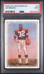 2008 Upper Deck Masterpieces Jim Brown #43 PSA 9