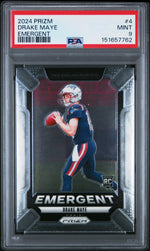 2024 Panini Prizm Emergent Drake Maye #4 PSA 9
