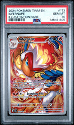 2024 Pokemon Scarlet and Violet Twilight Masquerade Illustration Rare Infernape #173 PSA 10