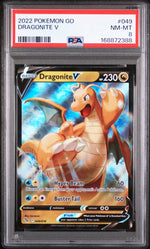 2022 Pokemon Go Dragonite V #049 PSA 8
