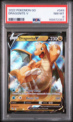 2022 Pokemon Go Dragonite V #049 PSA 8