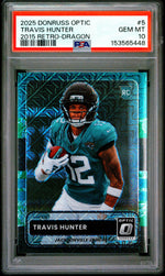 2025 Donruss Optic '15 Retro Dragon Travis Hunter #5 /24 PSA 10