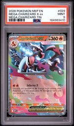 2026 Pokemon Mega Evolution Black Star Promo Mega Charizard Tin Mega Charizard X Ex #029 PSA 9
