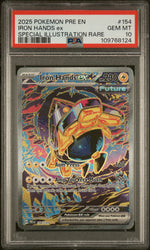 2025 Pokemon Prismatic Evolutions Special Illustration Rare Iron Hands Ex #154 PSA 10