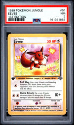 1999 Pokemon Jungle 1st Edition Eevee #51 PSA 7