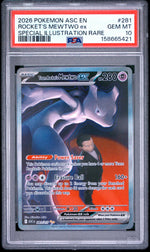 2026 Pokemon Mega Evolution Ascended Heroes Special Illustration Rare Team Rocket's Mewtwo Ex #281 PSA 10