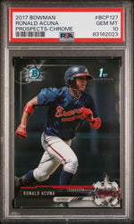2017 Bowman Chrome Prospect Ronald Acuna Jr. #BCP127 PSA 10