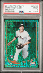 2013 Topps Update Emerald Christian Yelich #US290 PSA 9