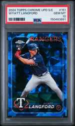 2024 Topps Chrome Update Sapphire Wyatt Langford #USCS151 PSA 10