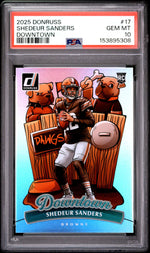 2025 Panini Donruss Downtown Shedeur Sanders #17 PSA 10