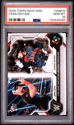 2026 Topps Now John Cena/Shohei Ohtani #WBCO /55002 PSA 10