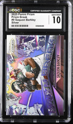 2025 Prizm #9 Saquon Barkley Prizm Break CGC 10