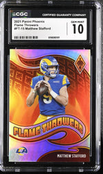 2021 Phoenix #FT-15 Matthew Stafford Flame Throwers CGC 10