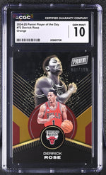 2024 Panini Player of the Day #72 Derrick Rose Player of the Day /199 CGC 10
