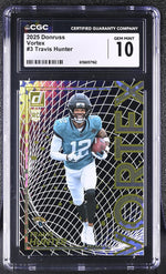2025 Donruss #3 Travis Hunter Vortex CGC 10