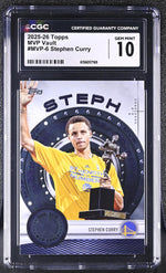 2025 Topps #MVP-6 Stephen Curry MVP Vault CGC 10