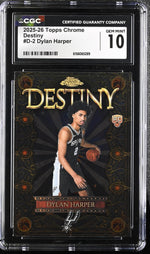2025 Topps Chrome #D-2 Dylan Harper Destiny CGC 10