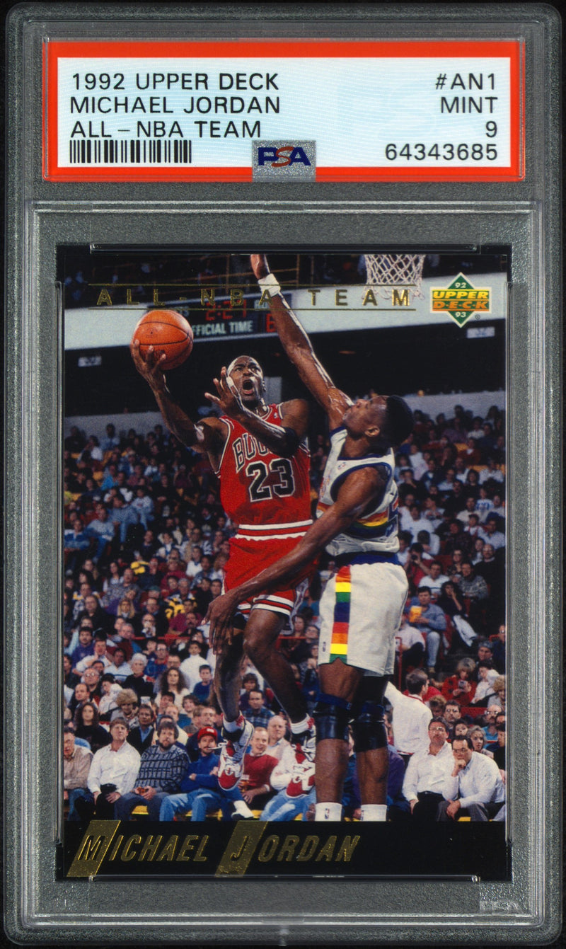 1992 Upper Deck Michael Jordan All-NBA Team #AN1 PSA 9