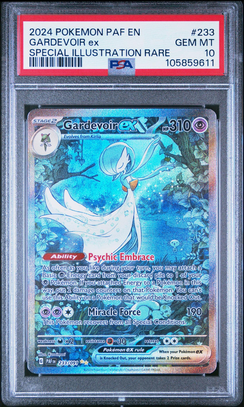 2024 Pokemon Scarlet and Violet Paldean Fates Special Illustration Rare Gardevoir Ex #233 PSA 10