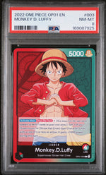 2022 One Piece Romance Dawn Leader Monkey D. Luffy #OP01003 PSA 8