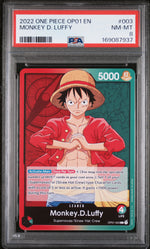 2022 One Piece Romance Dawn Leader Monkey D. Luffy #OP01003 /169087937 PSA 8