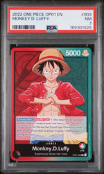 2022 One Piece Romance Dawn Leader Monkey D. Luffy #OP01003 PSA 7