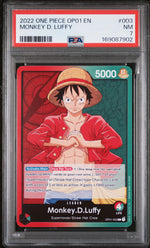 2022 One Piece Romance Dawn Leader Monkey D. Luffy #OP01003 PSA 7