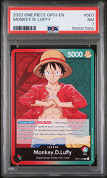 2022 One Piece Romance Dawn Leader Monkey D. Luffy #OP01003 PSA 7