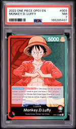 2022 One Piece Romance Dawn Leader Monkey D. Luffy #OP01003 PSA 7