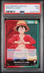 2022 One Piece Romance Dawn Leader Monkey D. Luffy #OP01003 PSA 7