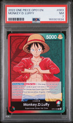 2022 One Piece Romance Dawn Leader Monkey D. Luffy #OP01003 PSA 7