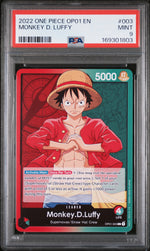 2022 One Piece Romance Dawn Leader Monkey D. Luffy #OP01003 PSA 9