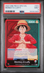 2022 One Piece Romance Dawn Leader Monkey D. Luffy #OP01003 PSA 9