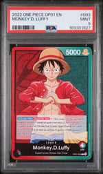 2022 One Piece Card Game Monkey D. Luffy #003 OP01 PSA 9