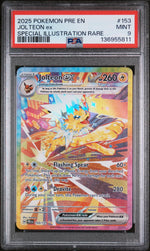 2025 Pokemon Scarlet and Violet Prismatic Evolutions Special Illustration Rare Jolteon Ex #153 PSA 9