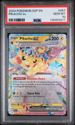 2024 Pokemon Scarlet and Violet Surging Sparks Pikachu Ex #057 PSA 10