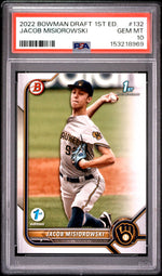 2022 Bowman Draft 1st Edition Jacob Misiorowski #BD132 PSA 10