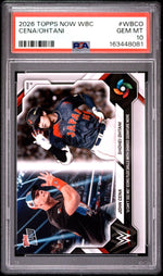 2026 Topps Now John Cena/Shohei Ohtani #WBCO /55002 PSA 10